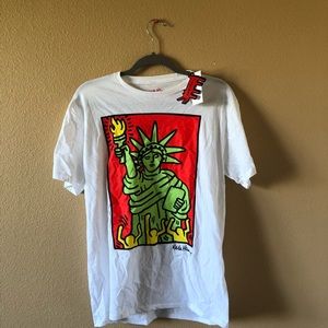 Keith haring Statue of Liberty tee